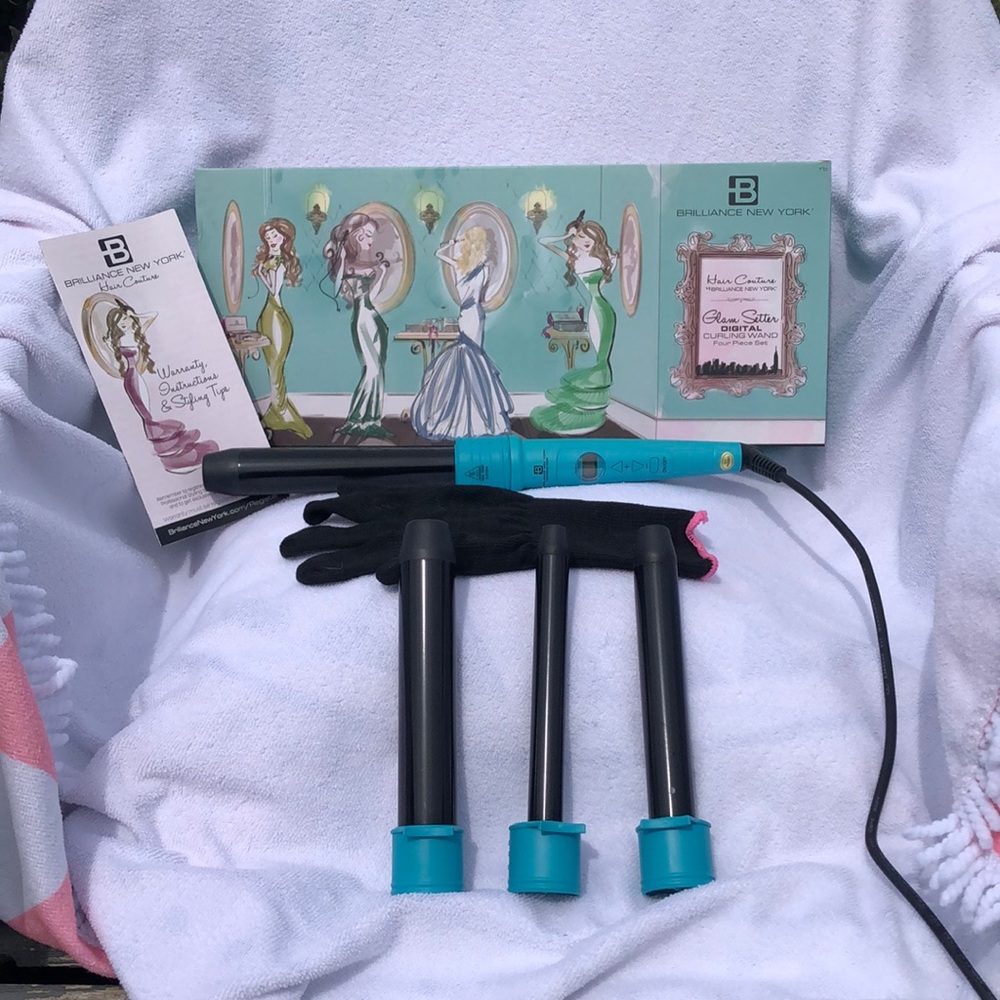 4 Barrel Digital Clipless Curling Iron Ser